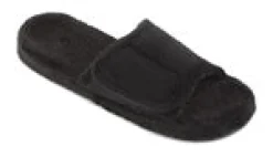 Slippers*XLfeet Acorn Spa Slide Black Slippers