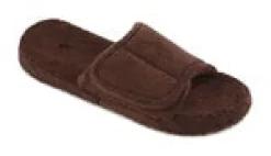 Slippers*XLfeet Acorn Spa Slide Chocolate