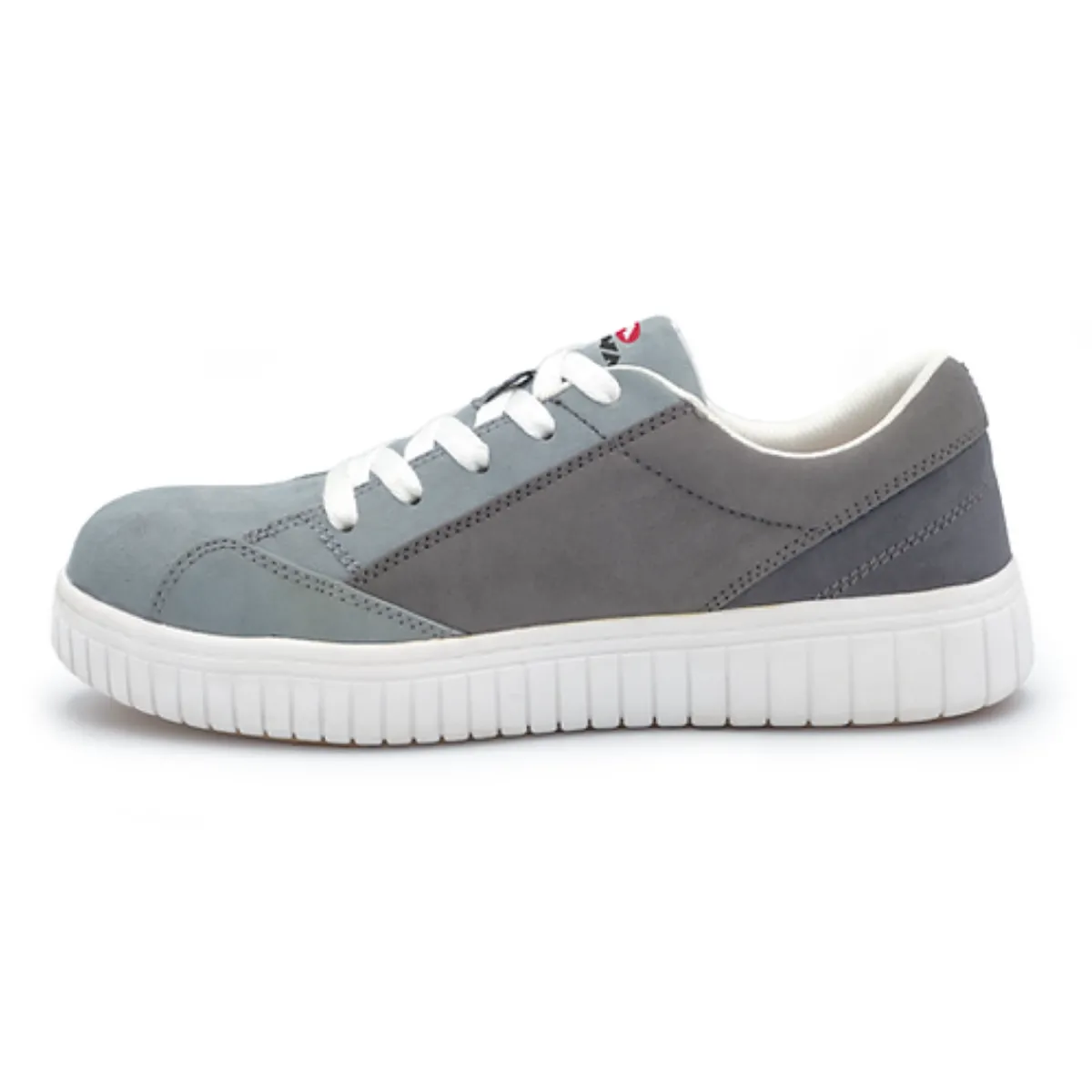 Work Shoes For Men*XLfeet Inc. Airwalk Mens Camino Composite Toe Safety Shoe - Gray/Gray