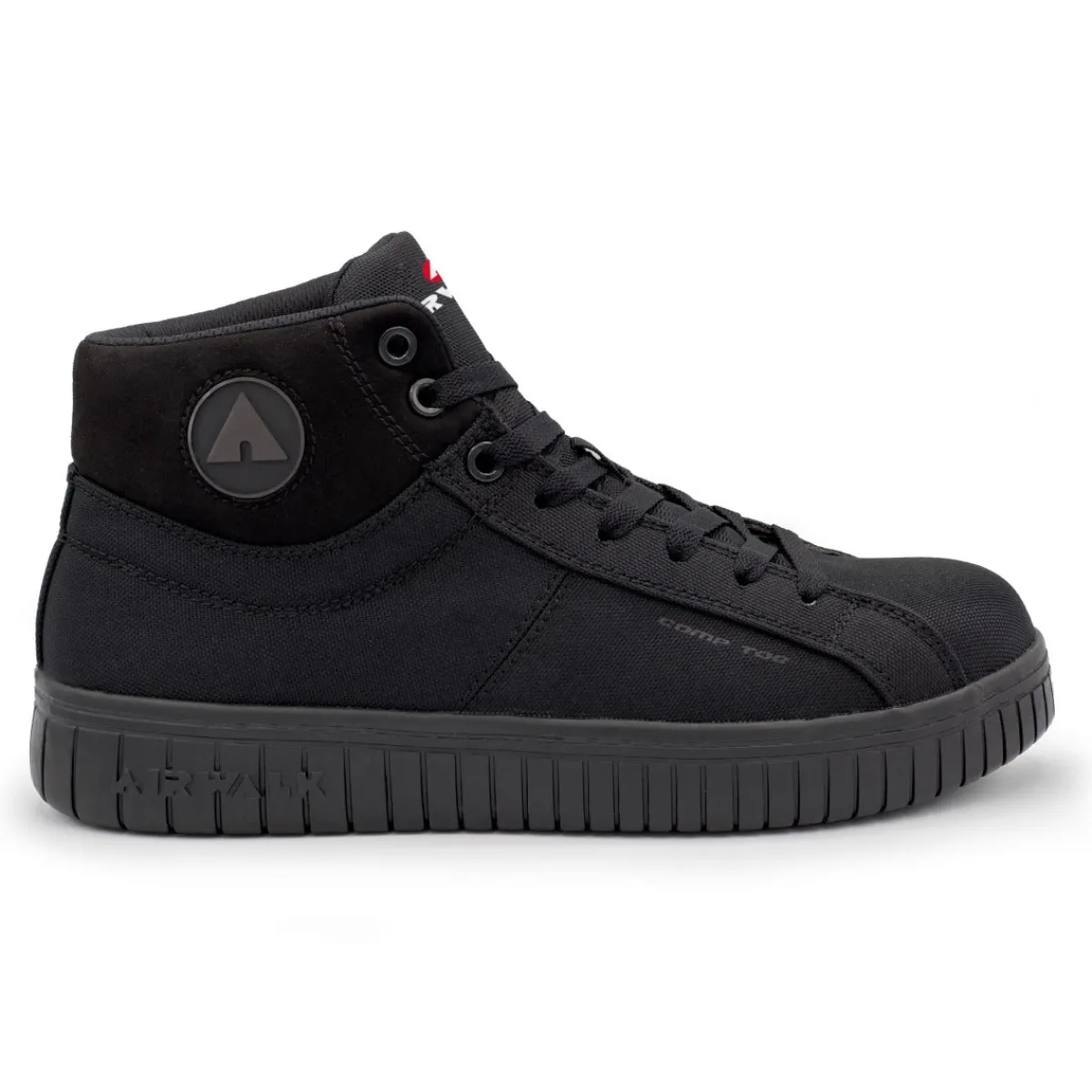 Work Shoes For Men*XLfeet Inc. Airwalk Mens Deuce Mid Composite Toe Safety Shoe - Black/Black