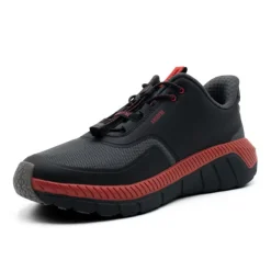 No Hands|Athletic Shoes For Men*XLfeet ANODYNE No. 22 Mens Sport Runner w/ Heel Assist - Black Red