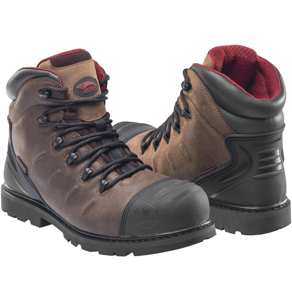 Composite Toe Boots|Work Boots*XLfeet Inc. Avenger 7546 Hammer 6" Composite Toe Work Boot - Brown
