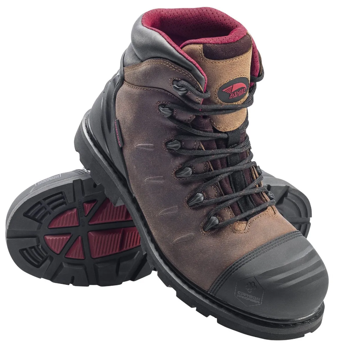 Composite Toe Boots|Work Boots*XLfeet Inc. Avenger 7546 Hammer 6" Composite Toe Work Boot - Brown