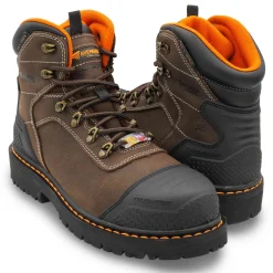 Composite Toe Boots|Work Boots*XLfeet Avenger 7380 Hammer Max Mid - Men - CN EH PR WP HR SR - Brown