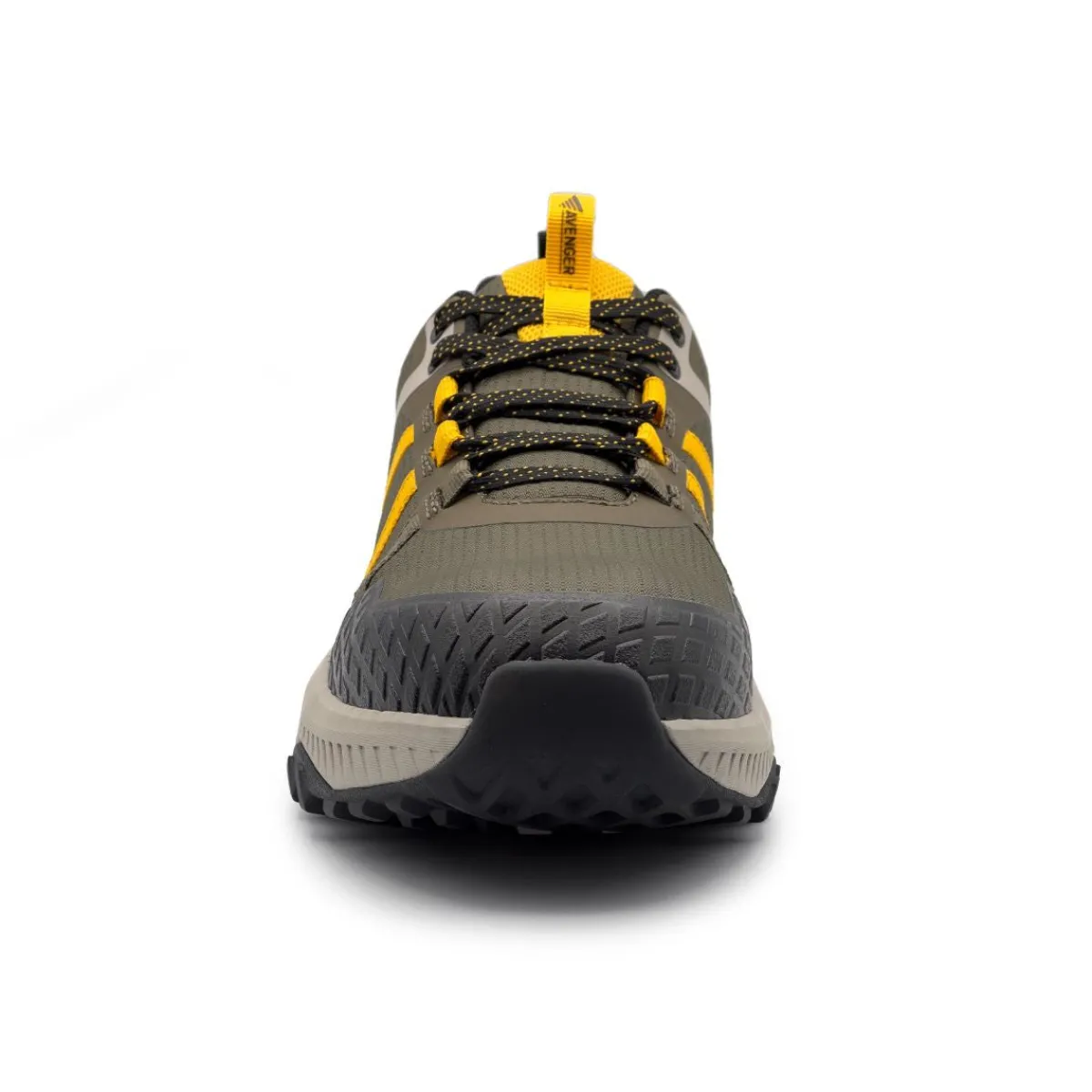 Work Shoes For Men*XLfeet Inc. Avenger Mens Aero Trail - Composite Toe EH - Olive/Yellow