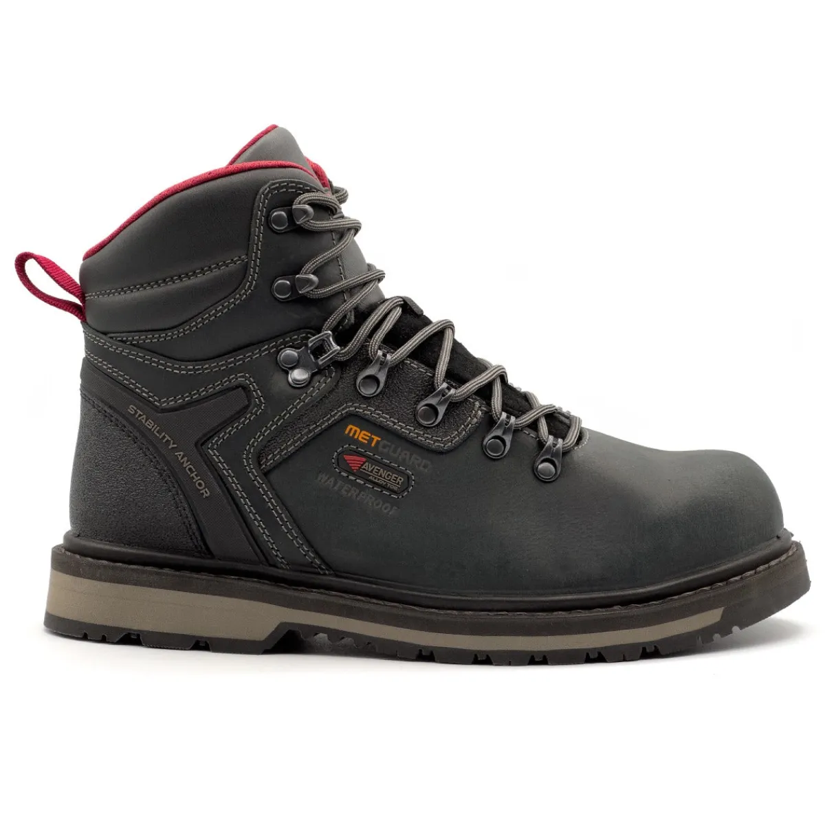 Composite Toe Boots|Work Boots*XLfeet Inc. Avenger Men's Blacksmith 6" MET Alloy Toe - Black