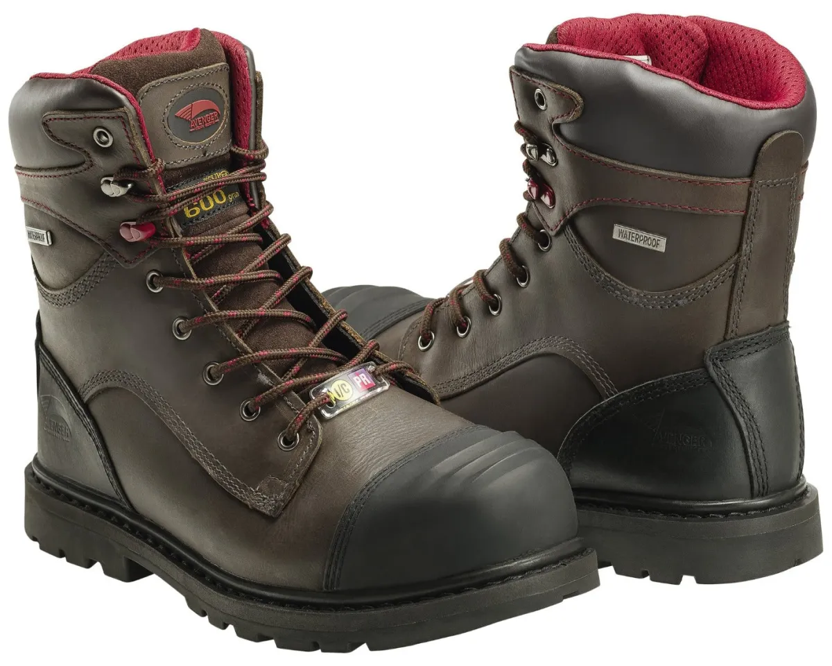 Work Boots|8" Work Boots*XLfeet Inc. Avenger 7573 Men's 8" Insulated Waterproof Composite Toe Work Boot