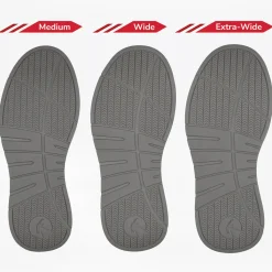 Walking Shoes|Zipper Shoes*XLfeet Inc. BILLY Comfort DZ High Mens White/Grey/Black