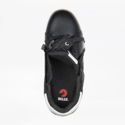 Walking Shoes|Zipper Shoes*XLfeet Inc. BILLY Comfort Luxe Mens Black Leather