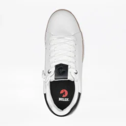 Walking Shoes|Zipper Shoes*XLfeet Inc. BILLY Comfort Luxe Mens White Leather