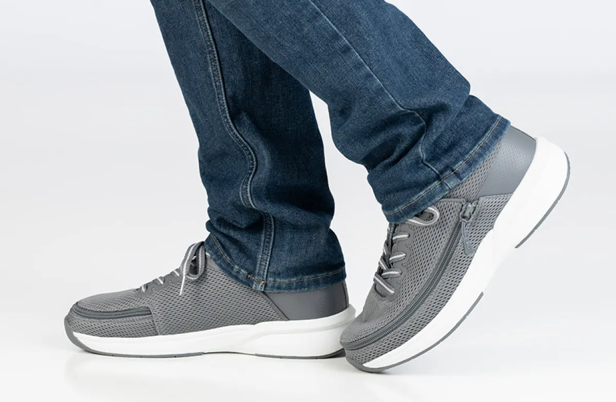 Walking Shoes|Zipper Shoes*XLfeet BILLY Limitless Mens Charcoal