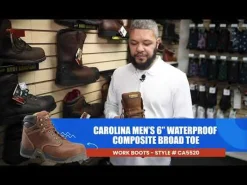 Composite Toe Boots|Work Boots*XLfeet Inc. Carolina Bruno Lo 6 Inch Waterproof Composite Broad Toe Work Boot
