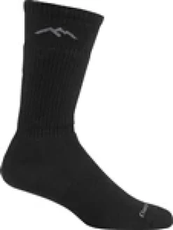 Crew Socks|Postal Approved Socks*XLfeet Inc. Darn Tough Standard Issue Mid-Calf Light Crew Socks BLACK - Single Pair
