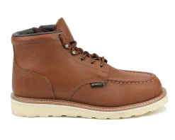 Work Boots|Work Boots (Non-Safety Toe / Soft Toe)*XLfeet Inc. Drew Shoe Buffalo - Rust Leather