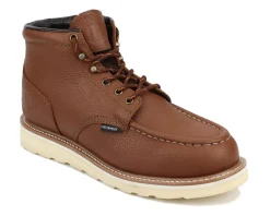 Work Boots|Work Boots (Non-Safety Toe / Soft Toe)*XLfeet Inc. Drew Shoe Buffalo - Rust Leather