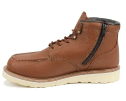 Work Boots|Work Boots (Non-Safety Toe / Soft Toe)*XLfeet Inc. Drew Shoe Buffalo - Rust Leather