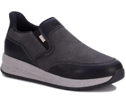Dad Shoes|Slip-On Shoes*XLfeet Inc. Drew Shoe Caleb - Black Nubuck