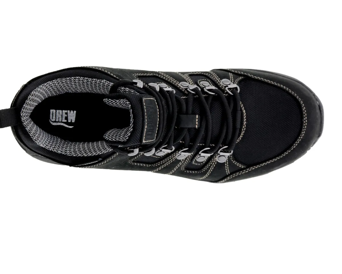 Walking Shoes|Waterproof Hiking Boots For Men*XLfeet Inc. Drew Shoe Canyon - Black