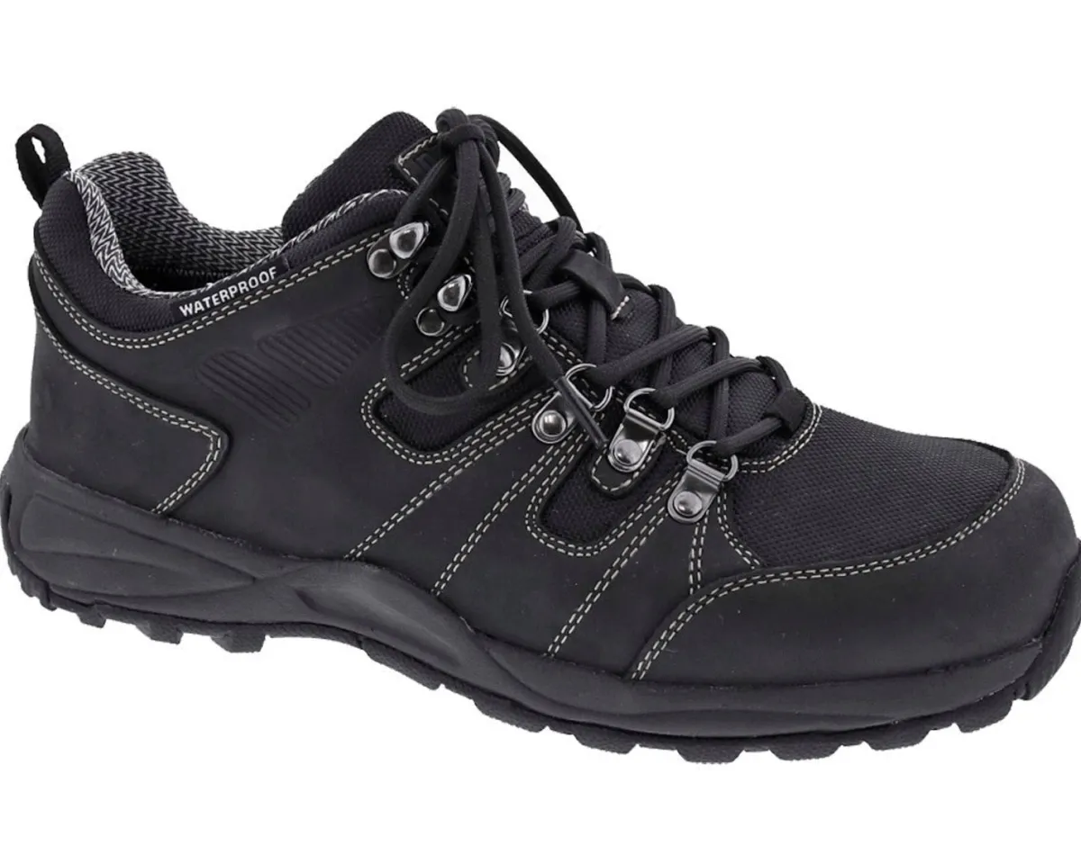 Walking Shoes|Waterproof Hiking Boots For Men*XLfeet Inc. Drew Shoe Canyon - Black