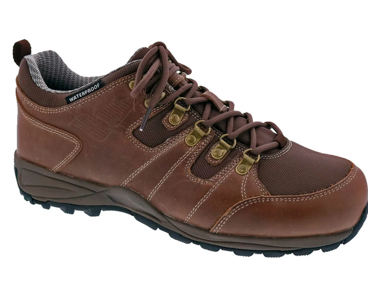 Walking Shoes|Waterproof Hiking Boots For Men*XLfeet Inc. Drew Shoe Canyon - Dark Brown