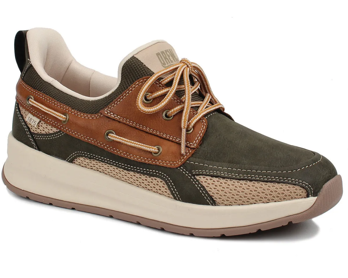 Walking Shoes|Casual Shoes*XLfeet Inc. Drew Shoe Channing - Olive Combo