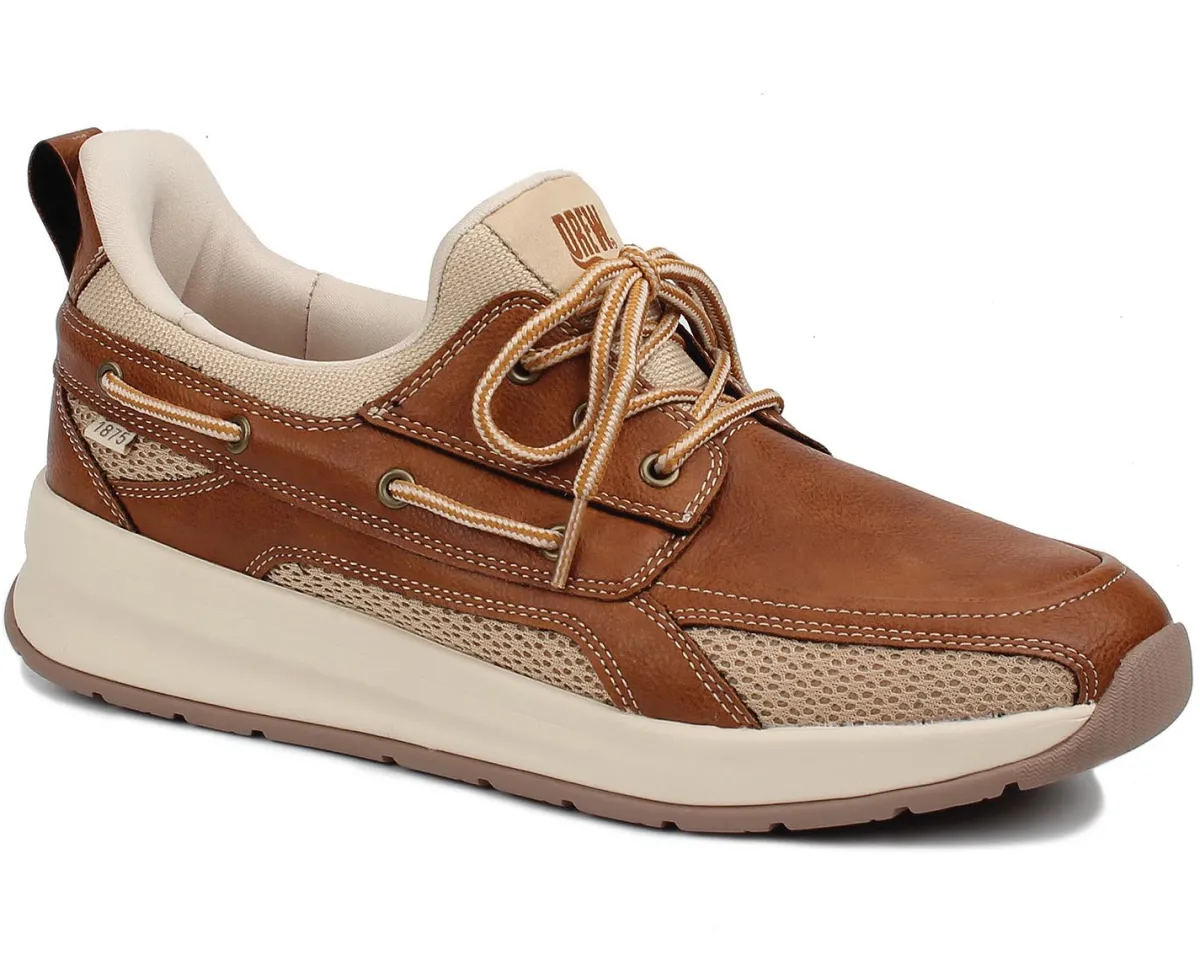Boat Shoes|Casual Shoes*XLfeet Inc. Drew Shoe Channing - Tan Combo