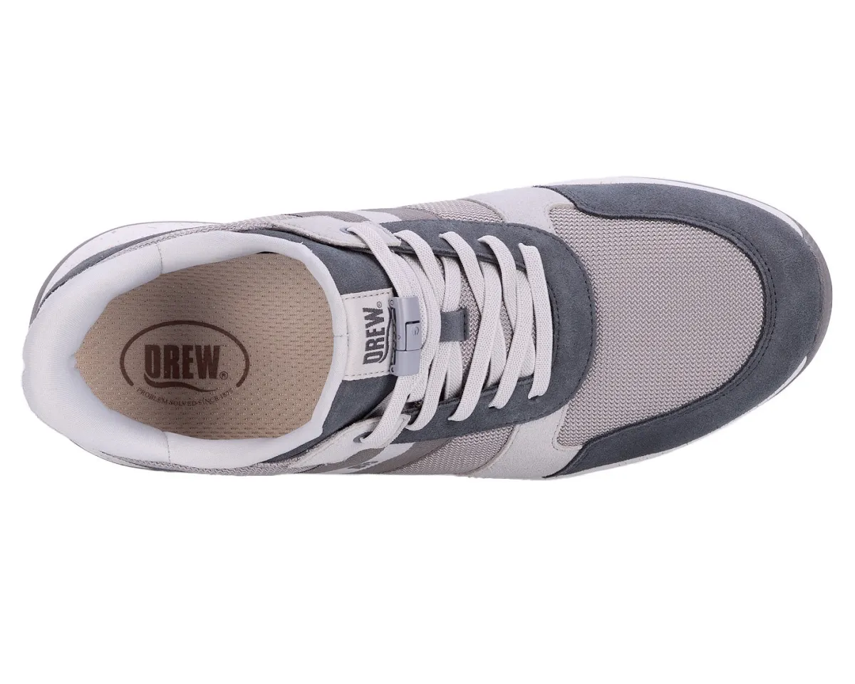 Dad Shoes|No Hands*XLfeet Inc. Drew Shoe Connor - Grey Suede Combo