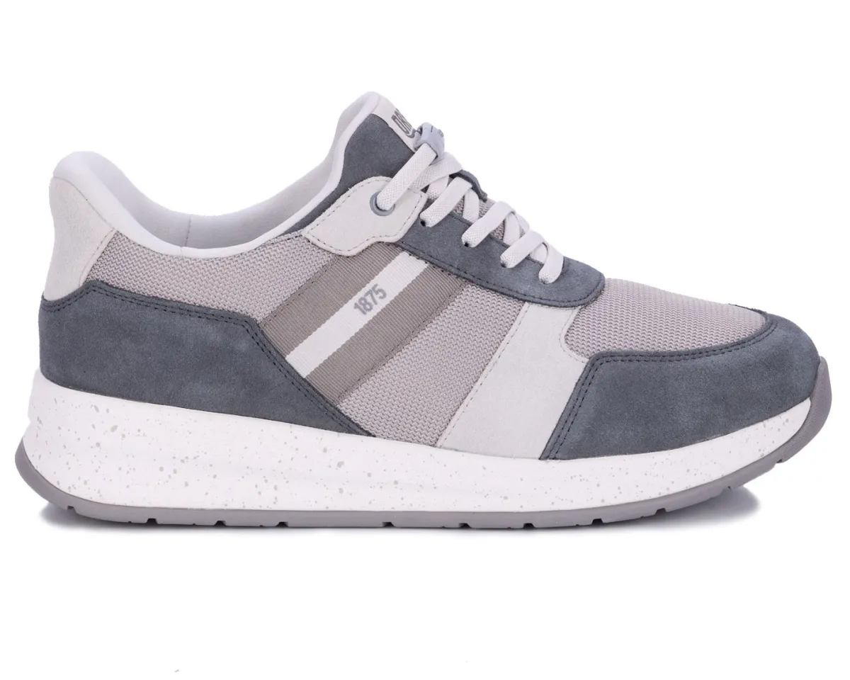 Dad Shoes|No Hands*XLfeet Inc. Drew Shoe Connor - Grey Suede Combo