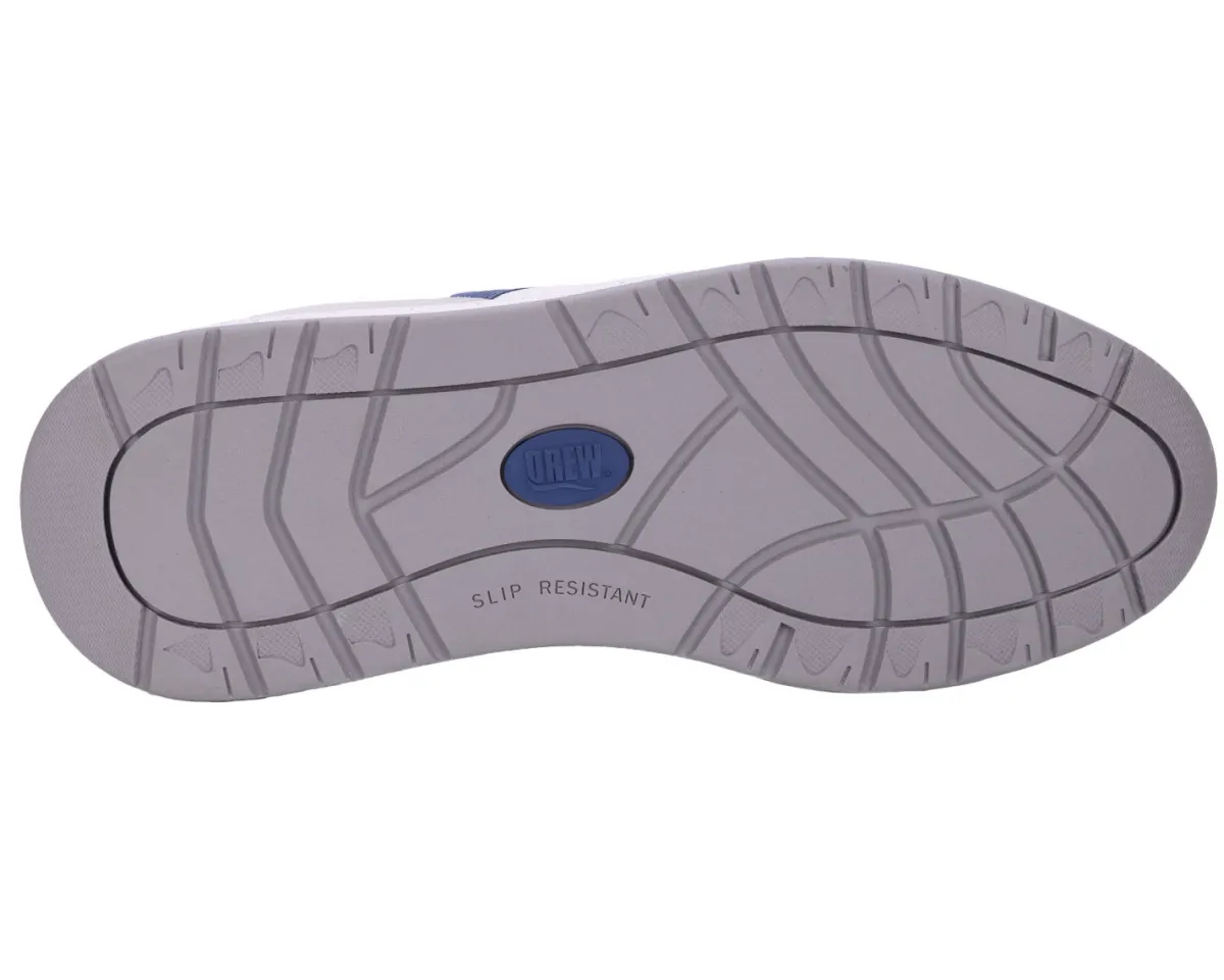 No Hands|Athletic Shoes For Men*XLfeet Inc. Drew Shoe Connor - White Suede Combo