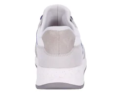 No Hands|Athletic Shoes For Men*XLfeet Inc. Drew Shoe Connor - White Suede Combo