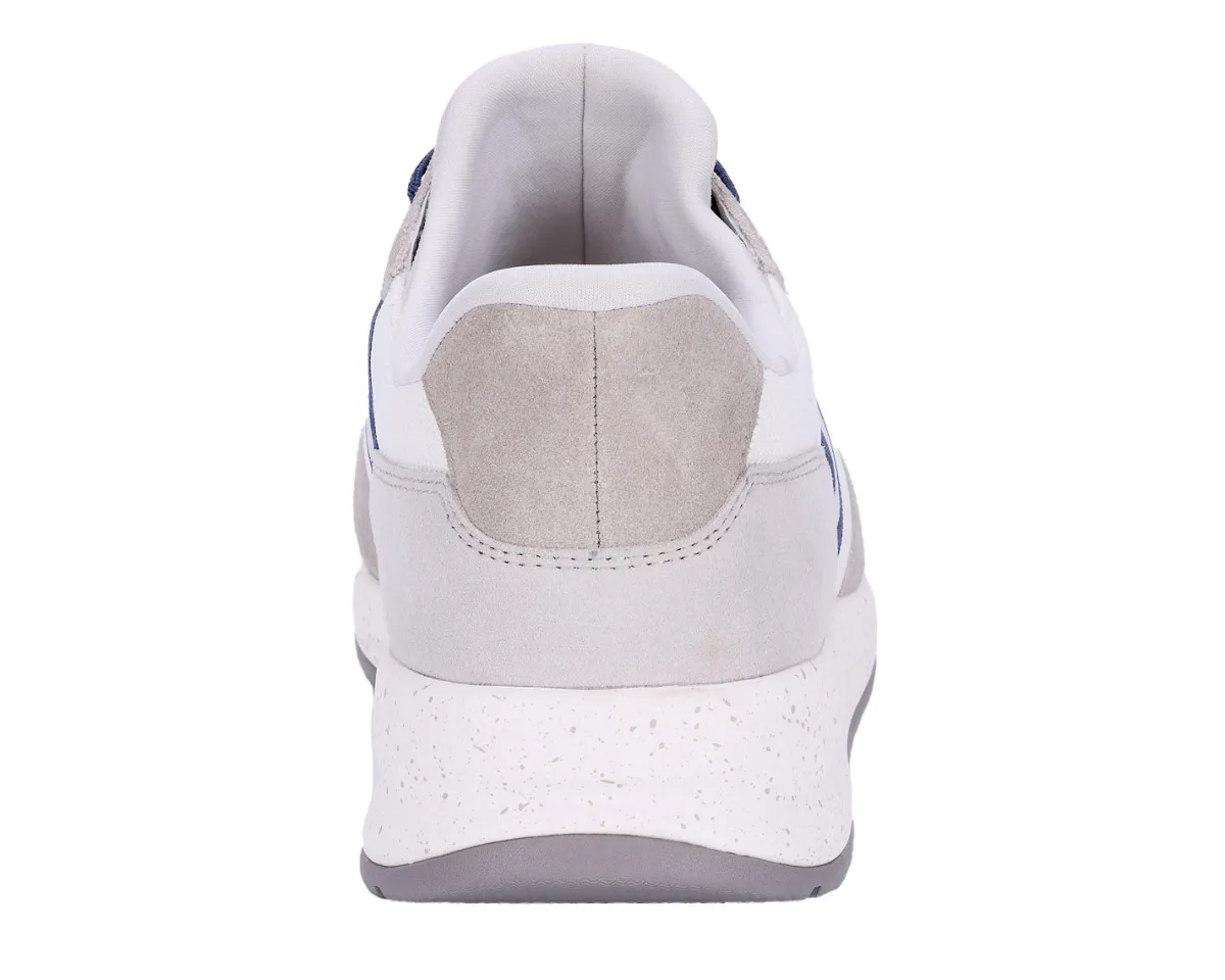 No Hands|Athletic Shoes For Men*XLfeet Inc. Drew Shoe Connor - White Suede Combo