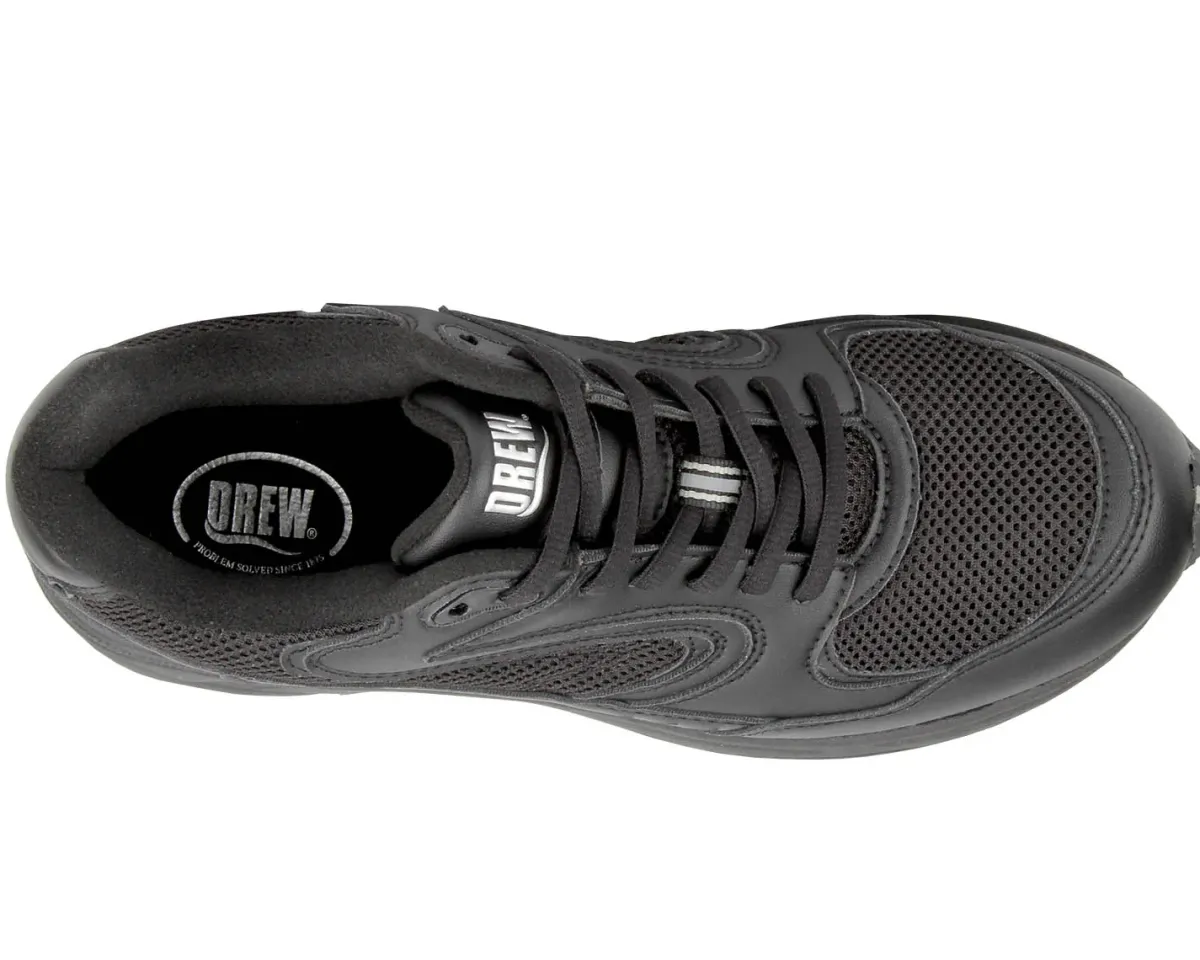 Walking Shoes|Casual Shoes*XLfeet Inc. Drew Shoe Lance - Black Mesh Combo