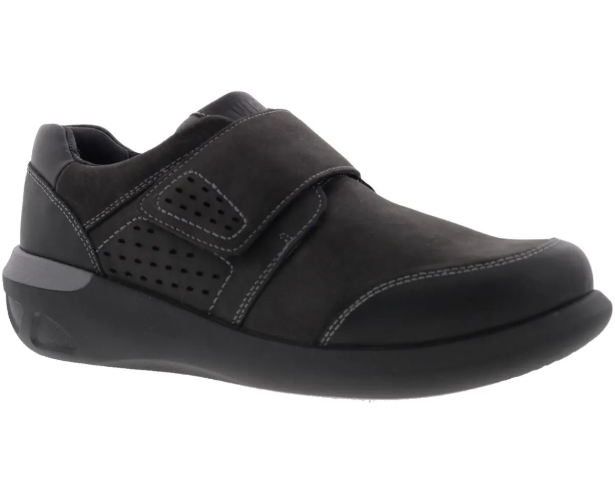 Casual Shoes|Hook And Loop Shoes And Boots*XLfeet Inc. Drew Shoe Marshall - Black Nubuck