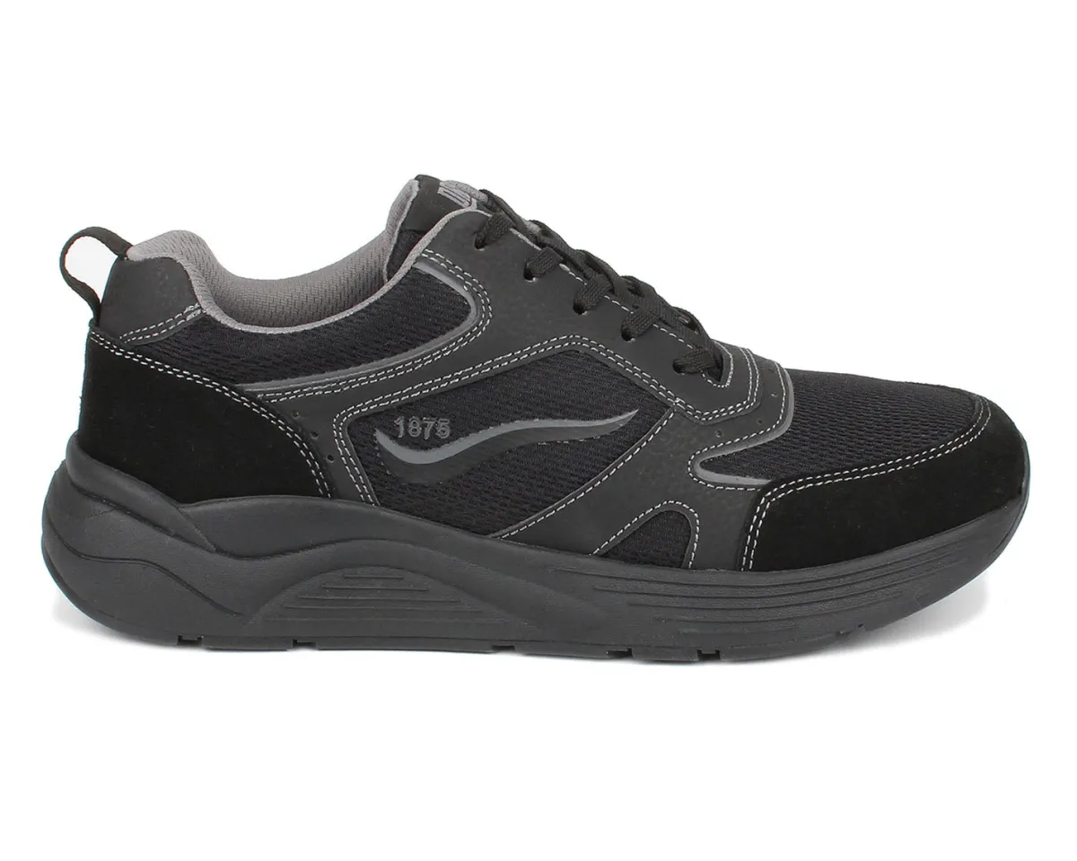 Walking Shoes|Casual Shoes*XLfeet Inc. Drew Shoe Marvel - All Over Black Mesh Combo