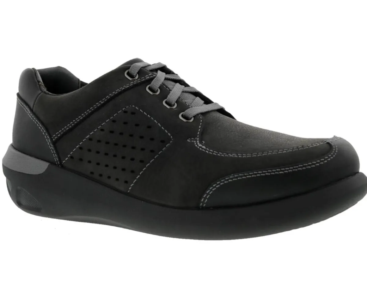 Casual Shoes*XLfeet Inc. Drew Shoe Miles - Black Nubuck