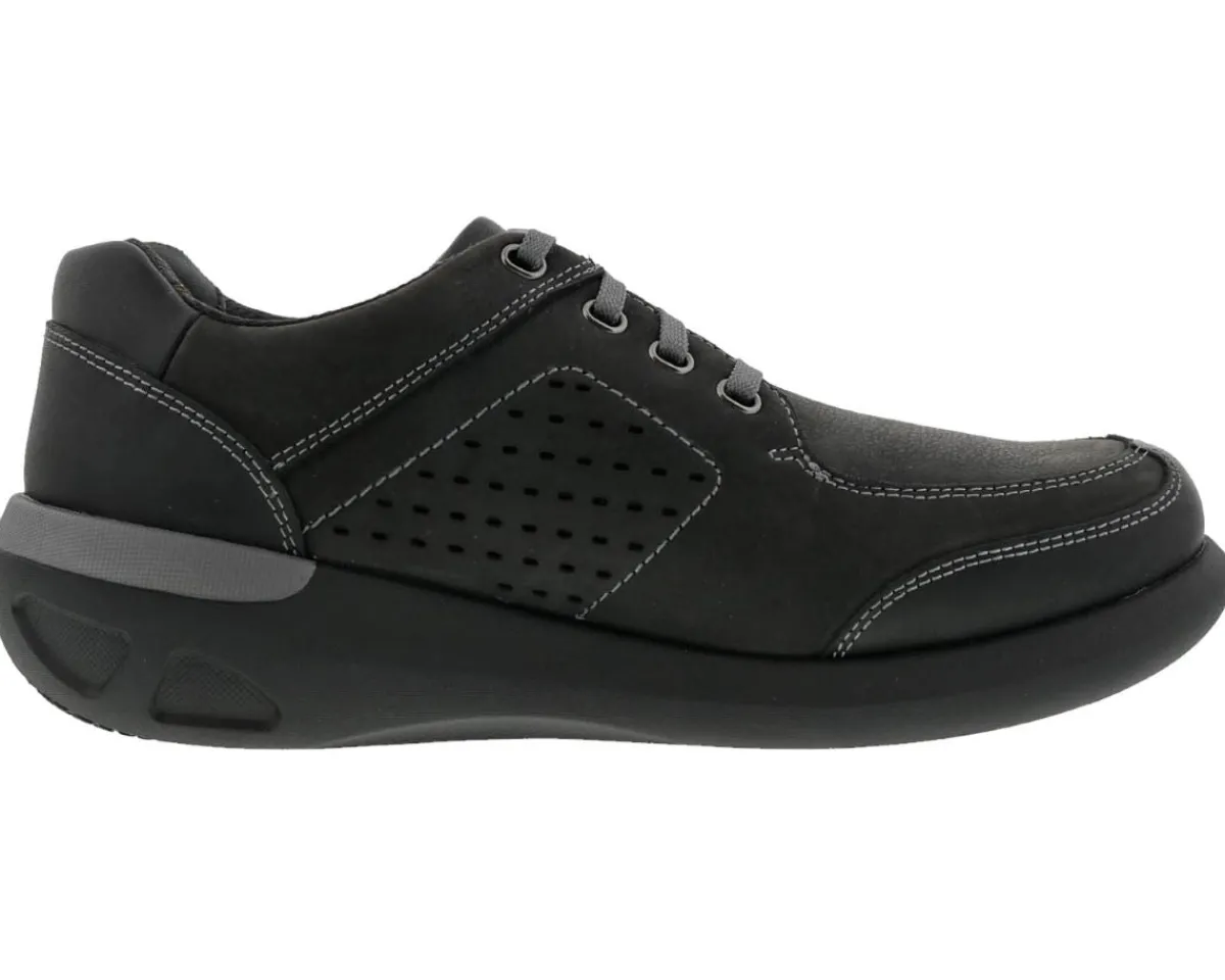 Casual Shoes*XLfeet Inc. Drew Shoe Miles - Black Nubuck
