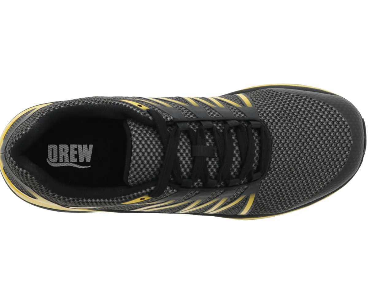 Walking Shoes|Casual Shoes*XLfeet Inc. Drew Shoe Player - Blk/Yellow