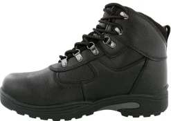 Work Boots|Waterproof Hiking Boots For Men*XLfeet Inc. Drew Shoe Rockford - Black Tumbled Leather