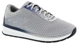 Walking Shoes|Casual Shoes*XLfeet Inc. Drew Shoe Thrust - Grey/Navy Mesh