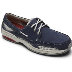 Boat Shoes|Slip-On Shoes*XLfeet Inc. Dunham Captain - Navy Nubuck Boat Shoes