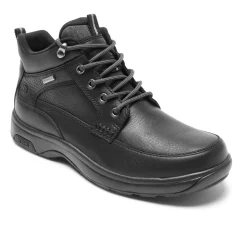 Waterproof Hiking Boots For Men*XLfeet Inc. Dunham 8000 Mid Boot - Waterproof - Black Lea