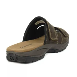 Slides|Adjustable Strap Sandals*XLfeet Inc. Dunham Newport Slide-Dark Brown