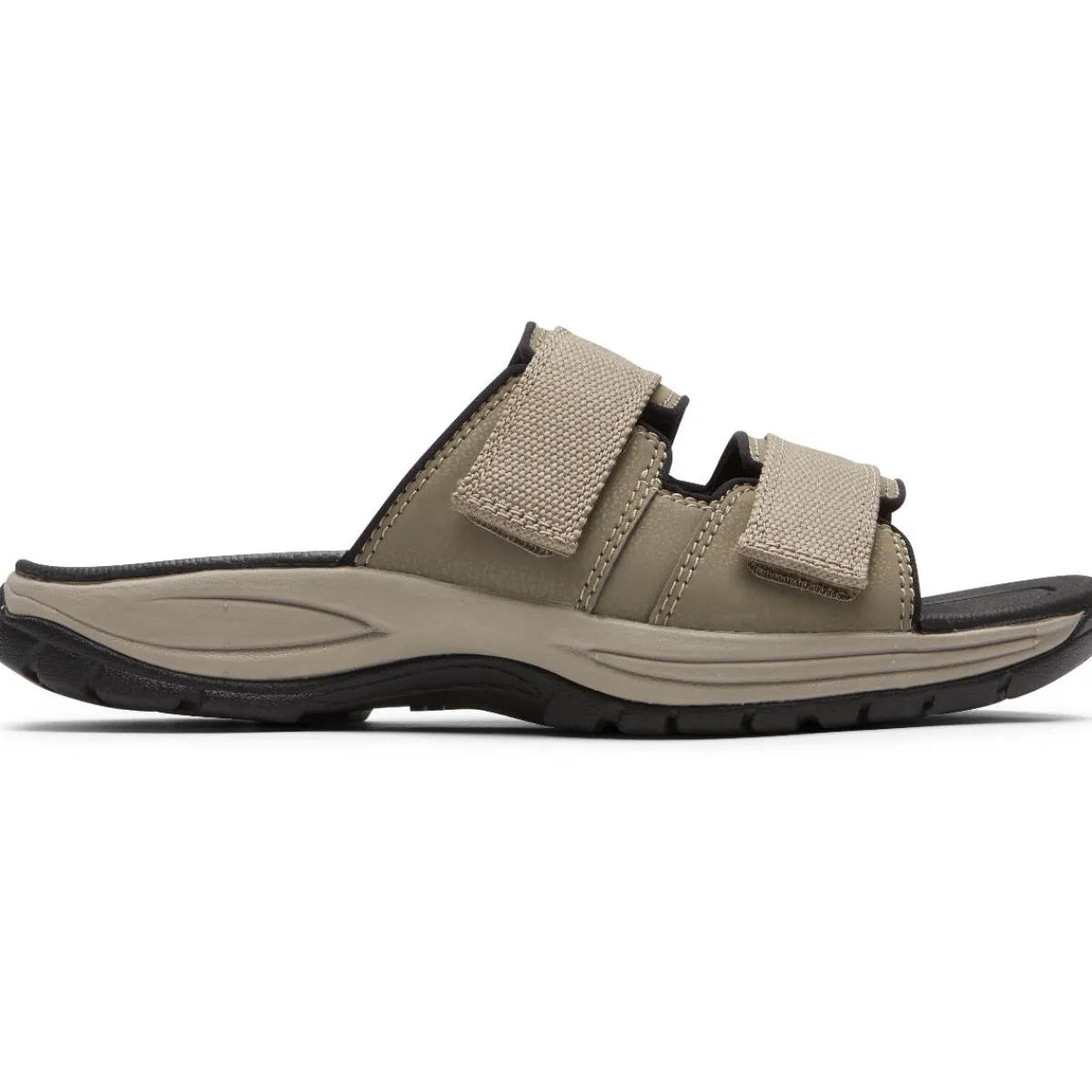 Slides|Adjustable Strap Sandals*XLfeet Inc. Dunham Newport WF Slide-Taupe