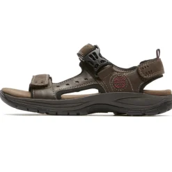 Adjustable Strap Sandals*XLfeet Inc. Dunham Nolan Adjustable Strap Sandals - Brown