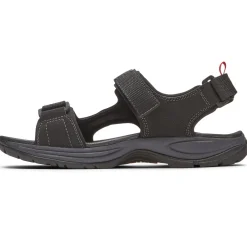 Adjustable Strap Sandals*XLfeet Dunham Nolan WF Sandal - Black