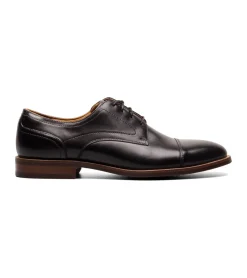 Dress Shoes And Boots*XLfeet Inc. Florsheim Rucci Cap Toe Oxford - Black Dress Shoe