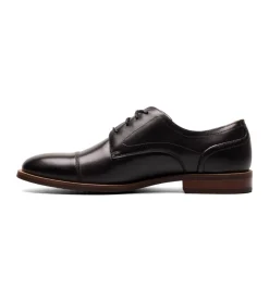 Dress Shoes And Boots*XLfeet Inc. Florsheim Rucci Cap Toe Oxford - Black Dress Shoe