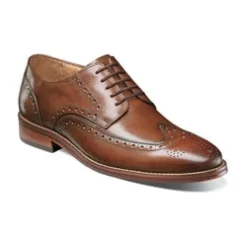Dress Shoes And Boots*XLfeet Inc. Florsheim Salerno Wingtip Oxford - Cognac