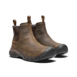 Waterproof Hiking Boots For Men|Rubber And Insulated Boots*XLfeet Inc. Keen Anchorage III Insulated Waterproof Pull-On Boot - Dk Earth / Mulch