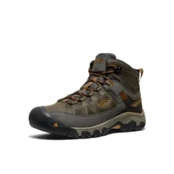 Walking Shoes|Waterproof Hiking Boots For Men*XLfeet Inc. Keen Targhee III Waterproof Mid Wide - Black Olive/Golden Brown